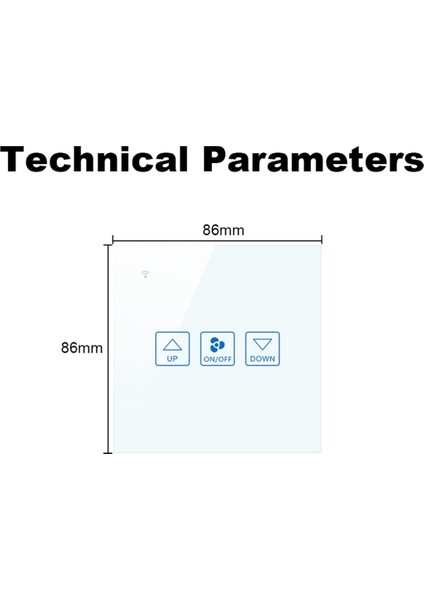 Fan Hızı Kontrolü Dokunmatik Anahtarı Wifi Akıllı Deluxe Kristal Panel Tuay App Uzaktan 90V 250V Ab Ingiltere Anahtarı(B) (Yurt Dışından) fiyatları