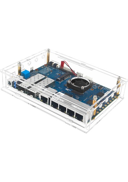 Muz Pi R3 -R3 Geliştirme Kartı Aksesuarları Için Fanlı Akrilik Koruyucu Kabuklar Kılıf (Yurt Dışından) fiyatları