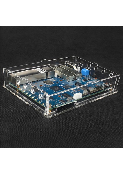 Muz Pi R3 -R3 Geliştirme Kartı Aksesuarları Için Fanlı Akrilik Koruyucu Kabuklar Kılıf (Yurt Dışından) fırsatları