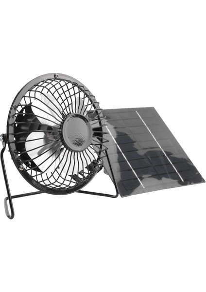 5W 5V Güneş Paneli ile Çalışan Fan, Mini Taşınabilir Havalandırma Soğutma Fanı 4-Inç USB Kamp Yat Köpek Evi Için (Yurt Dışından)