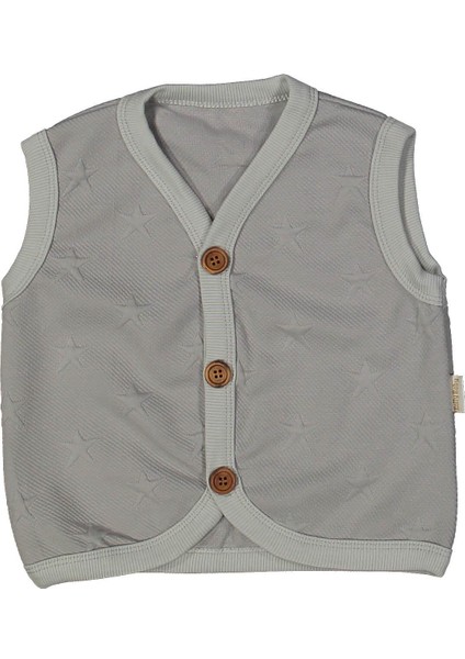 Unısex 6/18 Ay Yıldız Kapitone Bebek Yelek