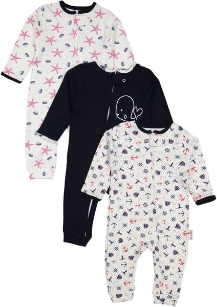 Erkek 9/18 Ay Fermuarlı Denizci Tulum