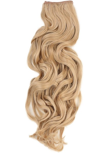 Kanekalon Fiber Sentetik Dalgalı 8 Parça Saç Çıt Çıt / Balköpüğü Beyaz Platin Röfleli / (LISINYA175) - 463282-1453 fırsatları