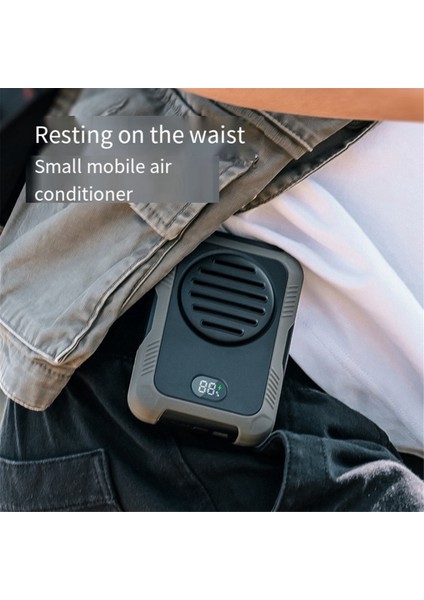 2000 Mah Asılı Boyun/bel Fan USB Mini Taşınabilir Şarj Edilebilir Açık Kamp Yürüyüş Tırmanma Koşu Spor B (Yurt Dışından) fırsatları