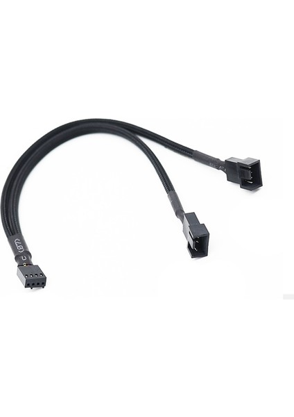1 Ila 2 Yollu Örgülü Kablo Y Splitter 3/4 Pin Pwm Erkek Konnektör Fan Bilgisayar Pc Uzatma Adaptörü (Yurt Dışından)