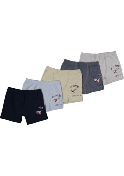 Erkek 6/7 Yaş Karışık Baskılı Boxer