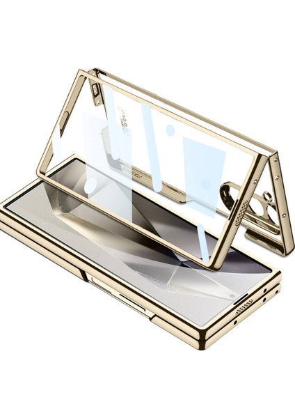 Galaxy Z Fold 6 Kılıf Zore Full Camlı Kıpta KAPAK-GÜMÜŞ-8680436798416-NOİR107414