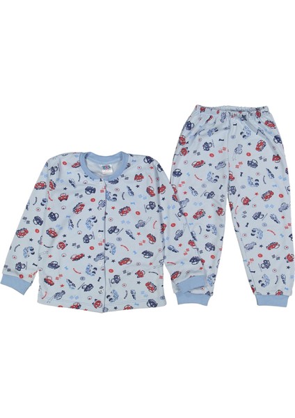 Bebe 4/6 Yaş Araba Baskı Çıtçıtlı Pijama T