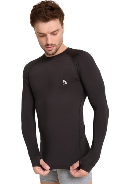 Erkek Siyah Parmak Detaylı Compression Spor Body T-shirt: Hareket Özgürlüğü ve Şıklık Bir Arada fırsatları