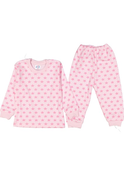 Unısex 1/3 Yaş Yıldız Baskılı Pijama Takım