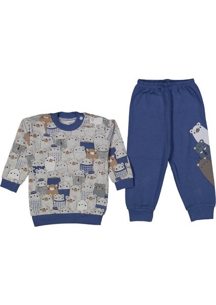 Erkek 9/18 Ay Ayılar Baskılı Pijama