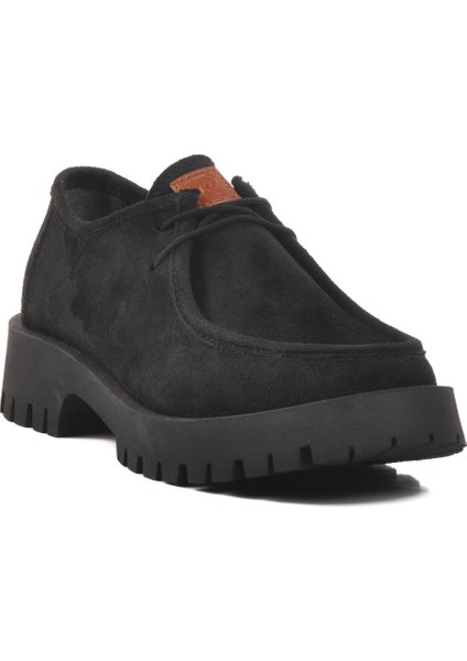 -54319 Z Siyah Süet Suni Deri Erkek Günlük Ayakkabı