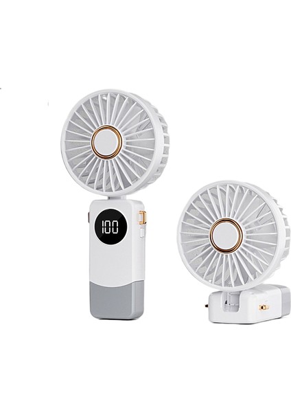 El Tipi Fan Boyun Katlanır Beş Hızlı Ayarlanabilir Mini Taşınabilir Masaüstü Fanı (Yurt Dışından)