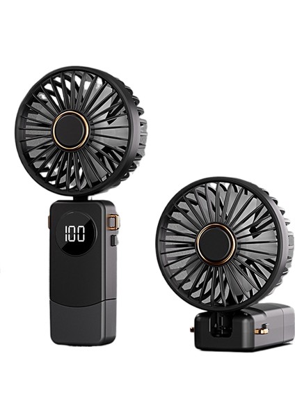 El Tipi Fan Boyun Katlanır Beş Hızlı Ayarlanabilir Mini Taşınabilir Masaüstü Fanı (Yurt Dışından)
