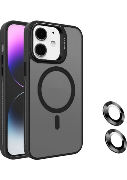 Apple iPhone 12 Kılıf Magsafe Şarj Özellikli Standlı Teknocase Protective Kapak – Lens Koruma Hediyeli