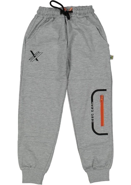 Erkek 9/12 Yaş Dizi Parçalı Süs Fermuarlı 2 Ip Eşofman Altı