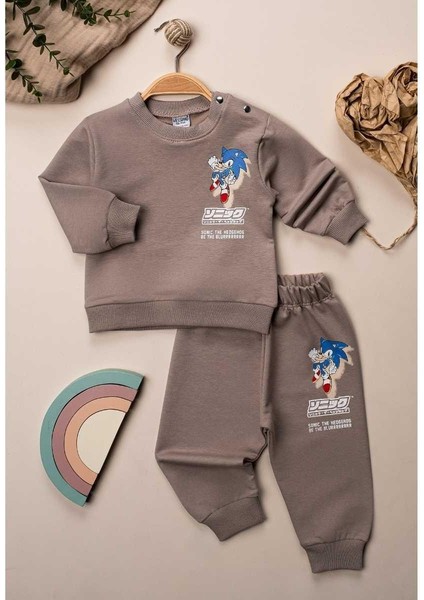 Erkek 9/24 Ay Sonıc The Yazı Baskılı 2 Ip Takım