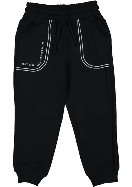 Erkek 2/6 Yaş Şeritli Cep Baskılı Eşofman Altı