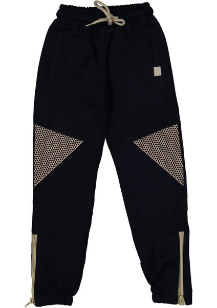 Erkek 9/12 Yaş Dizi File Baskılı Paçası Fermuarlı Tek Alt