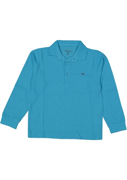 Erkek 2/5 Yaş Nakışlı Lacoste Yakalı Sweat