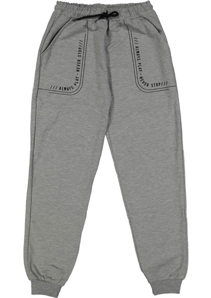 Erkek 13/16 Yaş Cep Baskılı Eşofman Altı