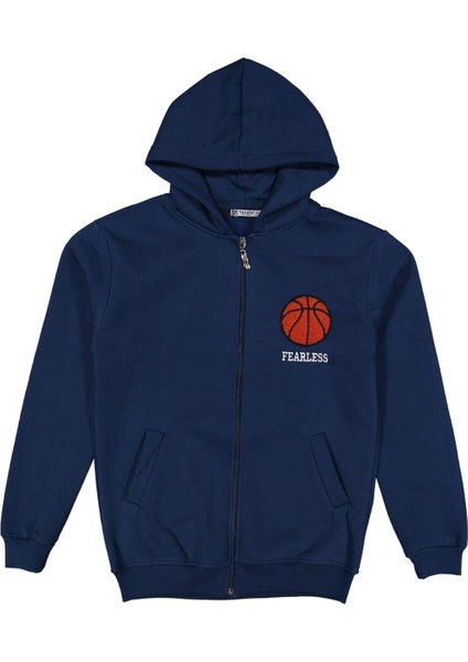 Erkek 7/10 Yaş Fearless Nakışlı 3iplik Kapşonlu Hı
