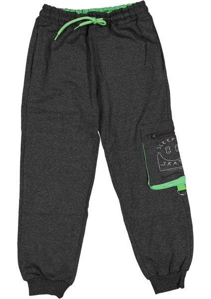 Erkek 9/12 Yaş Garnili Fermuarlı Kargo Cepli Alt