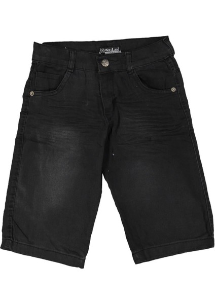 Erkek 8/12 Yaş Cepli Siyah Kapri