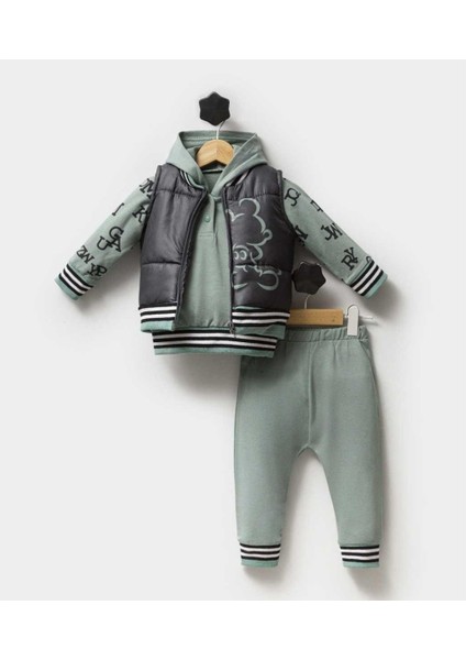 Unısex 6/18 Ay Şişme Yelekli 3 Lü Takım