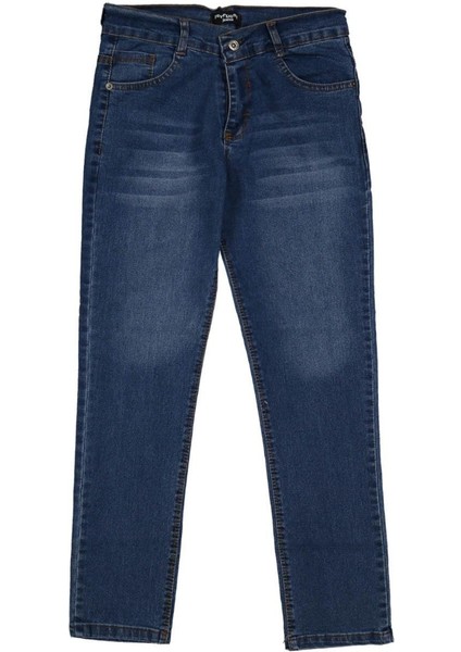 Erkek 13/16 Yaş Klasik Mavi Kot Pantolon