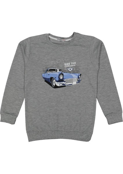 Erkek 9/12 Yaş Classıc Araba Baskılı Sıfır Yaka Sw