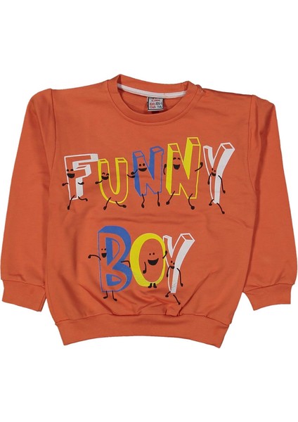 Erkek 3/7 Yaş Funnny Sweat