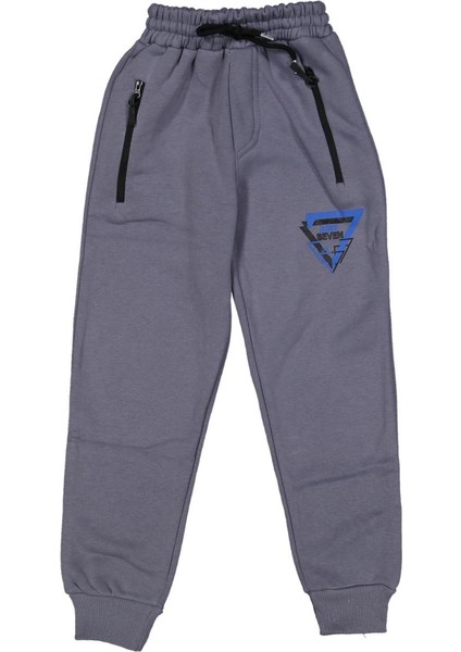 Erkek 5/8 Yaş Fermuar Cep Just Seven Baskılı Kompak Penye 3 Ip Tek Alt