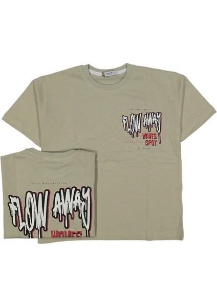 Erkek 5/8 Yaş Flow Away Ön ve Arka Baskılı Tişört