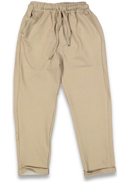 Erkek 9/12 Yaş Jogger Lastikli Duble Paça Pantalon