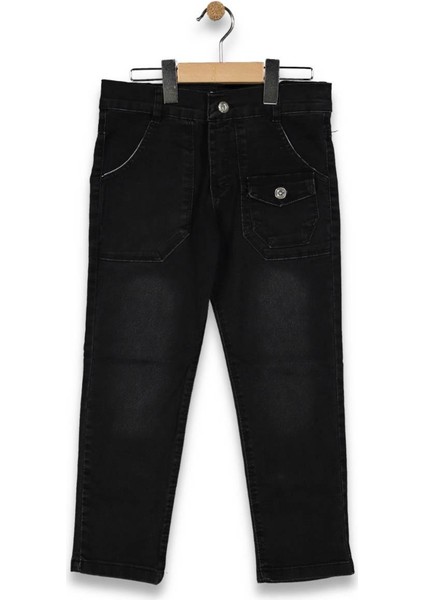 Erkek 8/12 Yaş Küçük Kargo Cepli Kot Pantolon