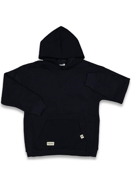 Unısex 9/12 Yaş Kanguru Cepli Kapşonlu 3 Ip Sweat