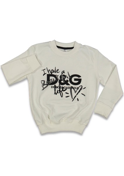 Erkek 13/16 Yaş 2ip Dg Baskılı Sıfır Yaka Sweat