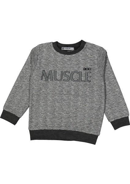 Erkek 13/16 Yaş Muscle Nakışlı Jakarlı Sweat