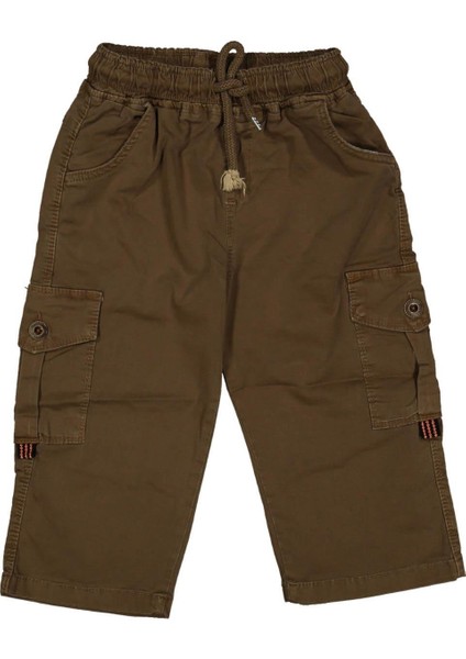 Erkek 3/7 Yaş Bel Lastikli Komando Cepli Kapri