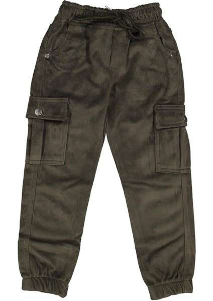 Erkek 8/12 Yaş Kargo Cepli Kadife Pantalon