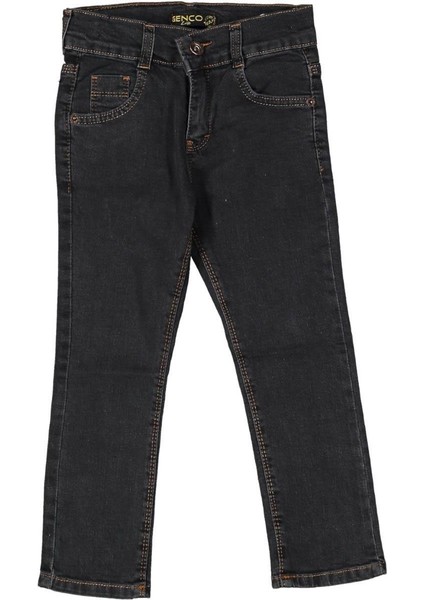 Erkek 3/7 Yaş Eskitme Kot Pantolon