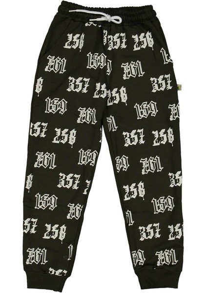 Unısex 13/16 Yaş Tüm Alan Baskılı 2 Ip Eşofman Alt