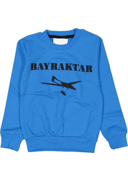 Erkek 13/16 Yaş Bayraktar Şardonlu Sweat