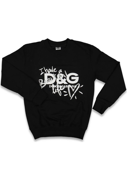 Erkek 5/8 Yaş 2ip Dg Baskılı Sıfır Yaka Sweat