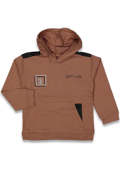 Erkek 5/8 Yaş Micro Parçalı Kapşonlu Sweat