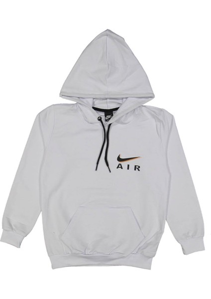 Erkek 13/16 Yaş Air Desen Kapşonlu Kanguru Sweat