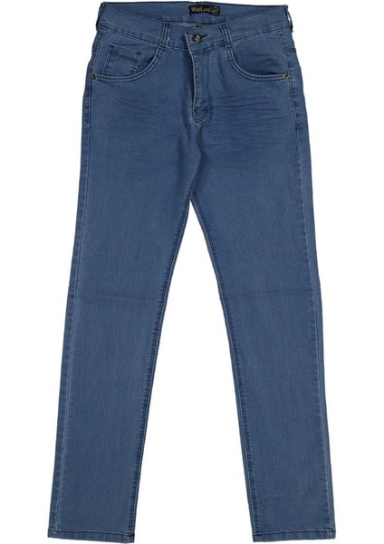 Erkek 12/16 Yaş Kot Düz Likralı Pantolon