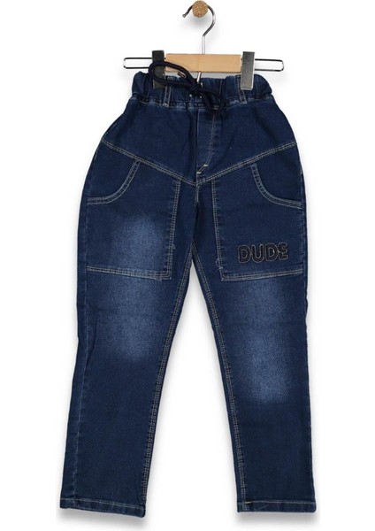 Erkek 8/12 Yaş Dude Nakışlı Kot Pantolon
