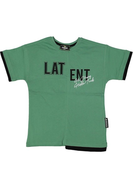 Erkek 5/8 Yaş Latent Yazılı Tişört